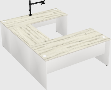 U-shaped desk