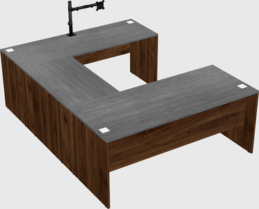 U-shaped desk