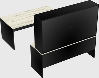 U-shaped desk
