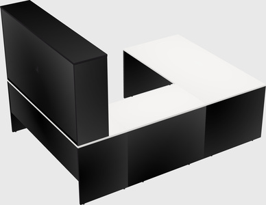 U-shaped desk