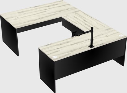 U-shaped desk