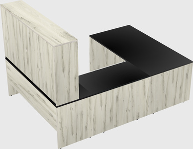 U-shaped desk