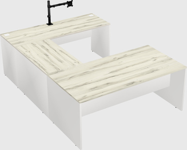 U-shaped desk