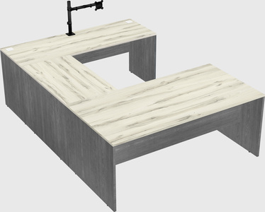 U-shaped desk