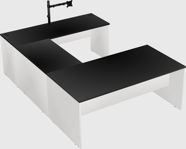 U-shaped desk