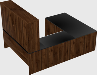 U-shaped desk