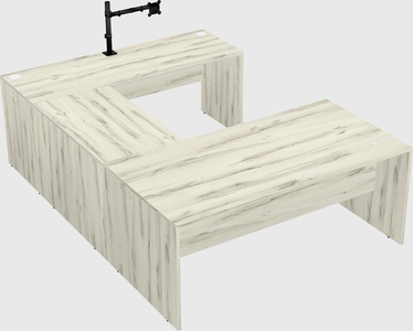 U-shaped desk