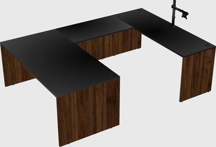 U-shaped desk