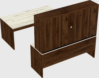 U-shaped desk