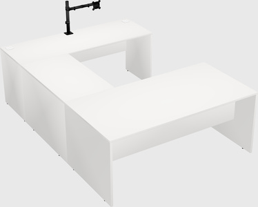 U-shaped desk