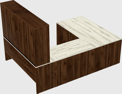 U-shaped desk