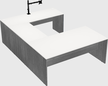 U-shaped desk