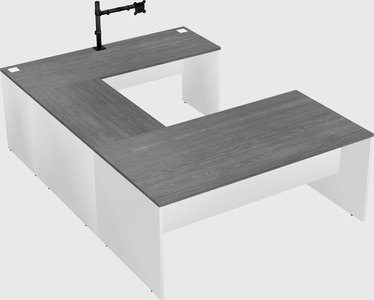 U-shaped desk