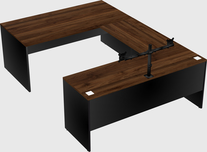 U-shaped desk