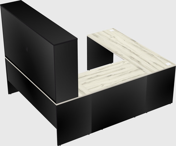 U-shaped desk