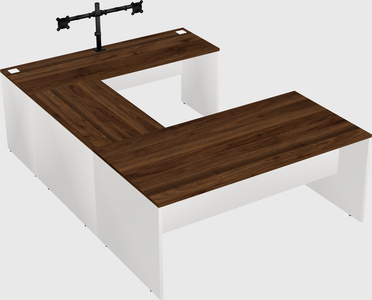 U-shaped desk