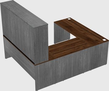 U-shaped desk