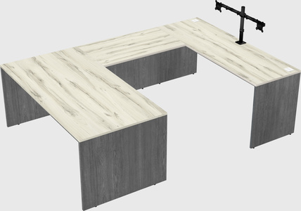 U-shaped desk