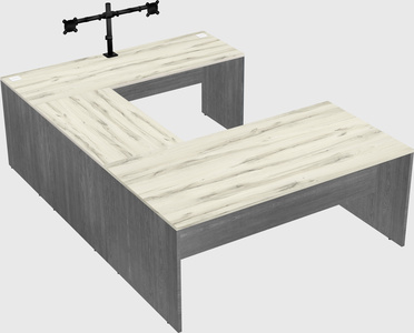 U-shaped desk