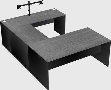 U-shaped desk