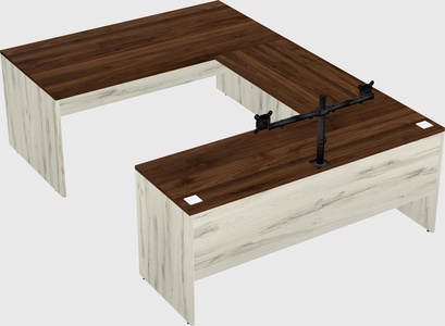 U-shaped desk