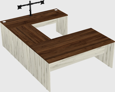 U-shaped desk