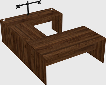 U-shaped desk