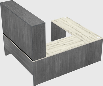 U-shaped desk