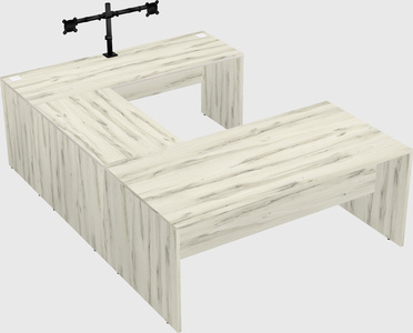 U-shaped desk
