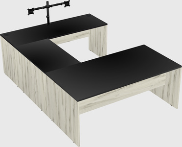 U-shaped desk