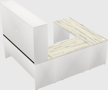 U-shaped desk