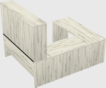 U-shaped desk