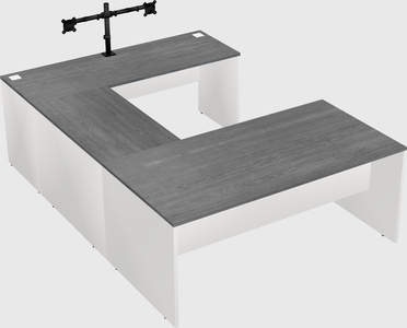 U-shaped desk