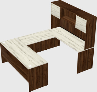 U-shaped desk