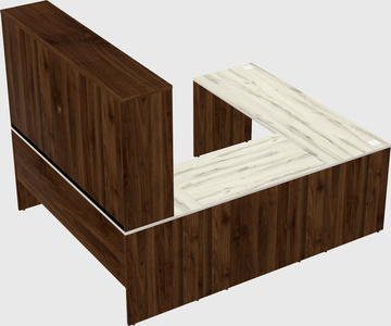 U-shaped desk