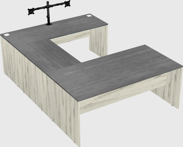U-shaped desk