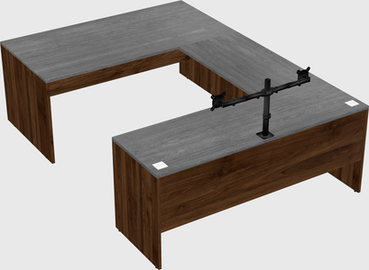 U-shaped desk
