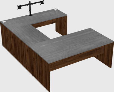 U-shaped desk