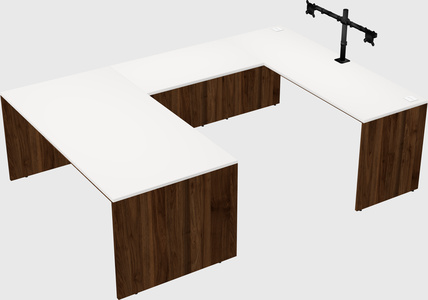 U-shaped desk