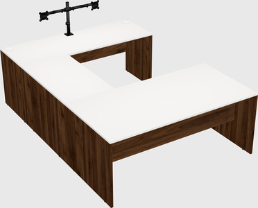 U-shaped desk