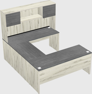 U-shaped desk