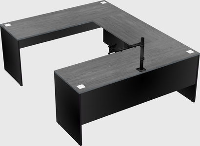 U-shaped desk