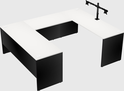 U-shaped desk