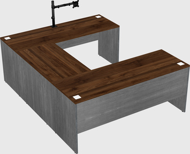 U-shaped desk