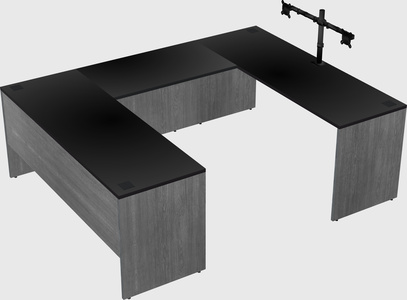 U-shaped desk