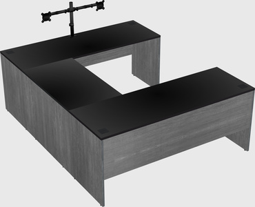 U-shaped desk