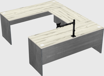 U-shaped desk