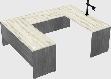 U-shaped desk