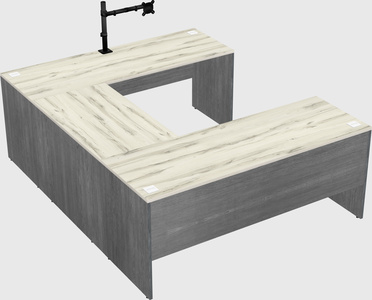 U-shaped desk