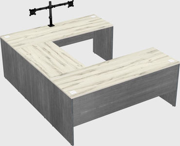 U-shaped desk